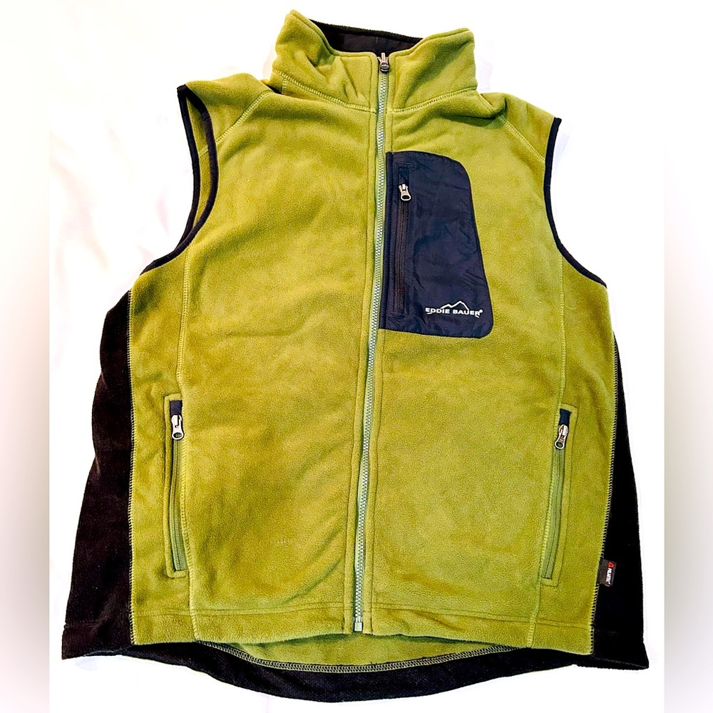 EDDIE BAUER 365 Windcutter Full Zip Fleece in Moss Green - L